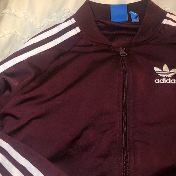 Adidas running jacket!! Maroon. - Picture 3 of 4
